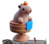 Generico Capybara Car Decor - Tablero de Spring Capybara Figurine - Cute Creative Animal Car Decor, Desktop Decorations Home About 3,5 x 3,5 x 6,3 cm