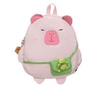 Genérico Capybara Casual Laptop Mochila de gran capacidad Elegante mochila de hombro con dinero de tortuga, rosa claro, 300*120*350mm/11.81*4.72*13.78zoll