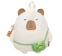 Genérico Capybara Casual Laptop Mochila de gran capacidad Elegante mochila de hombro con dinero de tortuga, Blanco, 300*120*350mm/11.81*4.72*13.78zoll