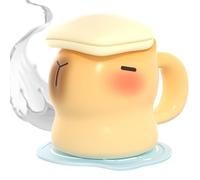 Genérico Capybara Ceramic Mug - 400ml Bathing Cup, Kawaii Cocoa Tumbler, Covered Beverage Holder | Adorable Drinkware Supporting Desktop Decoration Collection Display Kitchen Counter Decor