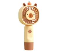 Genérico Capybara Handheld Mini Fan | ABS, 6.8x5x17cm, 145g | Cute USB Rechargeable Portable Fan For Picnic, Camping & Travel | Cooling Companion Gift For Summer