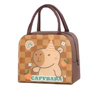 Genérico Capybara Insulated Lunch Bag - Girls Packed Lunch Capybara Bags, Lunchs Box Cooler Bag, Large Capacity Insulated Lunchs Bags For Adults, Workplace, Travel, Daily, School, Picnic, Commuting