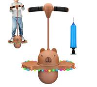 Genérico Capybara Jump Ball - Bouncing Toy for Kids | PP PVC with Pump Handle, 36x65cm Size, Random Color, Fun Outdoor Exercise Play Ball for Kindergarten, Elementary, School, Home, Apartment