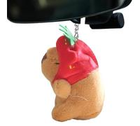 Generico Capybara Key Chain - Plush Toy Keyring Pendant, Cute Soft Capybara Stuffed Charm | Backpack Handbag Accessory For Kids Teens Adults Daily Carry Fun Gift, C, riferimento alla descrizione