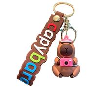 Genérico Capybara Keychain, Capybara Figure Key Holder, Cute Backpack Charm