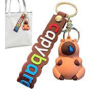 Genérico Capybara Keychain, Capybara Figure Key Holder, Cute Backpack Charm