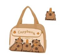 Genérico Capybara Lunch Box, Capybara Lunch Bag, Bag Waterproof Lunch Tote, Animal Print Lunch Easy to Clean (A)