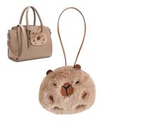 Genérico Capybara mochila | Decoración de mochila de de llave de felpa, felpa Capybara Doll Animal Key Charm Fashion Mochila Key Pendiente para niñas Niños Niños Adultos