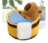 Generico Capybara - Peluche de Capibara - Decoración Suave y Bonita para el Dormitorio - Peluche Capibara en la bañera - para Navidad, cumpleaños, casa, Oficina, Dormitorio, sofá, salón o Dormitorio