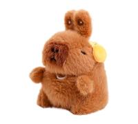 Generico Capybara Peluche - Llavero con cordón, animales de peluche llavero, para adultos y niños, mochila, viaje, bolsos, san, cumpleaños y regalos, amarillo, riferimento alla