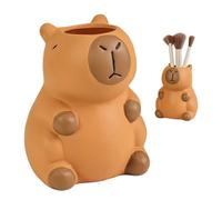 Genérico Capybara Pen Holder, Cartoon Animal Desk Organizer, Multifunctional Storage Cute Design, Compact Lightweight Build for Vanity Dorm Kitchen Offices Supplies,/3.54x3.54x4.33 Inches