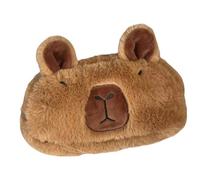 Genérico Capybara Pencil Case, Plush Pencil Pouch, Cute Cartoon Animal Toiletry Bag, Large Capacity Organizer for Kids, Teens, Adults, Makeup, Stationery, 8.66x5.91 Inches