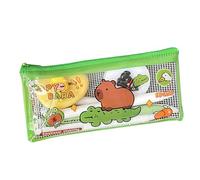 Genérico Capybara Pencil Case, Transparent Zippered Pencil Case, Capybara Pencill Box, Portable Cute Stationery Pen Casee, Cute Pencils Holder Pencils Bag For Office Use and Stationery Organizer