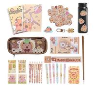 Genérico Capybara Pencil - Cute School Supplies | Paper Material with School Accessories, Fun Classroom Tools, Option, Birthday Party Favor, Home, Office, College, Stationery Set
