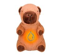 Genérico Capybara Plush, Doll Breathing, Breathing Feature Soft Fabric Cute Appearance Cozy Pillow Washable Cover Comfortable Hold Easy Charging, Music Light for Adults and Kids, Plush Pillow Doll