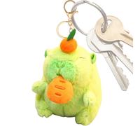 Genérico Capybara Plush Keychain, Soft Stuffed Animal Pendant, 12x8x8cm/4.72x3.15x3.15 inches Cute Bag Charm, Lightweight Travel Accessory, Adorable Gift for Backpack Purse Birthday Christmas
