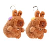Genérico Capybara Plush | Plush Bag Charm with Pull-Rope - Soft Stuffed Animals Bag Charm | for Adults Kids Backpack Luggage Purse Handbag School Travel Party Valentines Day Birthday