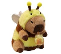 Genérico Capybara Plush, Stuffed Animal Toy, Soft Pillow Buddy, Cute Huggable Design, Travel, Home Decor Companion, Decorative Use for Kids and Adults, 7.87 Inches, Brown, 1 Piece