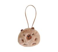 Genérico Capybara Telephone-Bus and Keychain Plush para la mochila | Cute Capybara Moll, colgante de animales divertidos para niños y adultos