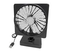 Genérico Car AC Fan, 12V Plug-In Cooling Device, Low Noise USB Air Circulator, Adjustable Tilt Head, Compact Energy-Saving Design, for Vehicle, Boat, SUV, Truck, Summer Travel, Road Trip