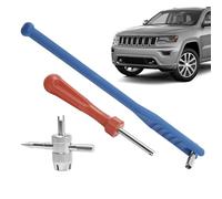 Genérico Car and Motorcycle Tire Valve Stem Puller & Installer Kit - 3-Piece Metal Practical Repair Tool Set | Heavy-Duty Flywheel Remover For Automotive Maintenance