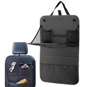 Genérico Car Back Seat Organizer, Multi-Pocket Storage with Foldable Table Tray, Hangable Travel Accessory on Backseat Organization, Road Trip for Kids Adults Suv Truck Vehicle Interior Use