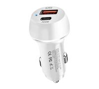 Genérico Car Charger for Car - 60W Super Fasts PD Charging, Double Port USB Type C Adapter, Intelligent Thermal Management Accessory Case, Rapid Voltage Guard | for Android