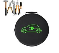 Genérico Car Charger Organizer Bag, Waterproof Oxford Cable Storage Box, Electric Vehicle Tool Organizer Pouch, Travel Cord Management Case, 12.6x12.6x3.93in, for Daily Driving Outdoor Men Women