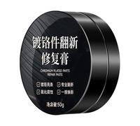 Genérico Car Chrome Cream For Metal Trim Grille Emblem and Window Care
