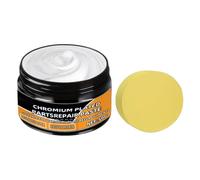 Genérico Car Cleaner - Metal Repair Cream, 50g Automotive Chrome Scratch Remover with Polishing Sponge Applicator, Shine Restoring Formula Buffing, Ideal for Vehicle Trim Handle Rim Bumper