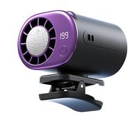Genérico Car Clip Fan, 199-Level Rechargeable Portable Adjustable Mini Fan, Small Desk & Car Blower for Summer, Camping, Outdoor, Beach, Festival, Office, Hiking, Fishing