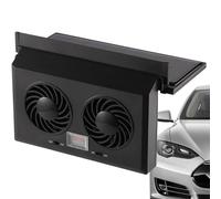 Genérico Car Cooling Fan, Solar Powered Window, Double Head Vent, Easy Install Air Fan for Vehicle Backseat Frontseat Adults Families Couples Friends Women Use Summer Driving Comfort System