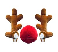 Genérico Car Cotton Reindeer Antlers - Christmas Decoration Car Costume, Decor Cute Festive Ornament For Truck Festival Activities Vehicle Auto Automotive Party Road Trip