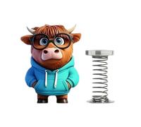 Genérico Car Dancing Toy - Acrylic Cartoon Figurine | Car Calf Ornament | Shake Head Doll For Dashboard Decoration, Cars Interior Fun, and Daily Cute Cars Accessories Usear Accessories Use