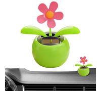 Genérico Car Dashboard Decoration Solar Powered Swaying Flower Blossom Cute Solar Dancing Flower Ornament Car Dashboard Decor For Cars Desk Living Room Table