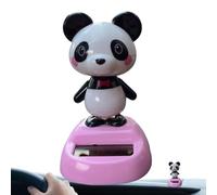 Genérico Car Dashboard Decorations - 7cm Solar Swinging Panda Figures | Cute Car Dash Decorations | Cute Panda Nodding Doll For Truck SUV Tractor Automobile Home Bookshelf Balcony