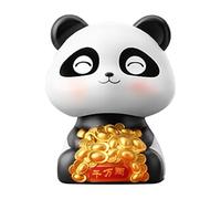 Genérico Car Dashboard Decorations Panda - Solar Powered Shaking Head Panda Figura | Cute Car Interior Decor System, Automobile Dashboard Ornament Solution for Home Office Display