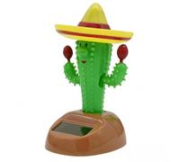 Genérico Car Dashboard Decorations - Solar Powered Cactus, Novelty Dancing Plant, Automotive Interior Ornament, Moving Vehicle Figurine, Top Motor Accessory Category, Small Green Alternative Unit