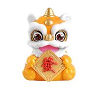 Genérico Car Dashboard Figures - Solar Powered Lion Dance Chinese New Year Table Decor, Auto Dashboard Ornaments For Drivers Collectors Sedans Trucks Office Home Daily Commuting Road Trips Bookshelf