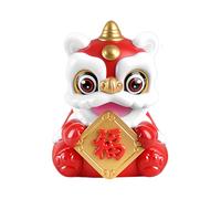 Genérico Car Dashboard Figures - Solar Powered Lion Dance Chinese New Year Table Decor, Auto Dashboard Ornaments For Drivers Collectors Sedans Trucks Office Home Daily Commuting Road Trips Bookshelf