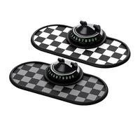 Genérico Car Dashboard Mat - Anti Skid Grip, Rotating Mount, Multi Slot Storage Organizer Layout, Heat Resistant Vehicle Interior Placement System | For Auto Sedan Truck Interior Sunglasses