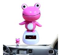 Genérico Car Decor,Frog Car Dashboard Decor | Solar Powered Auto Interior Decoration For Automobile Vehicle Automotive Truck RV Desk Home