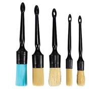 Genérico Car Detailing Brush Set, 5-Piece Soft Automotive Brushes, Adorable Compact Detailing Kits Interior Exterior, Multifunctional Cleaning Tool Kit for Wheels, Vents, Dashboard, Trim