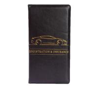 Genérico Car Document Holder, Registration and Insurance Wallet, Driver Document Pouch, Car Interior Accessories, Insurance Card Holder, Vehicle Registration Organizer, License and Card Holder,