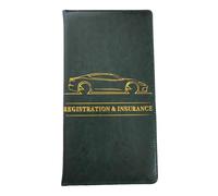 Genérico Car Document Holder, Registration and Segurance Wallet, Driver Document Pouch, Car Interior Accessories, Insurance Card Holder, Vehicle Registration Organizer, License and Card Holder,