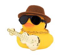 Genérico Car ducck Dashboard Ornament - Rubber Cute Decor, Ornaments, Decors Squeak Toy Style Suitable For Interior Decoration Home Desk Office Shelf Display Creative Funny Gift Accessory Styling