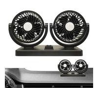 Genérico Car Fans That Blow Cold Air, Electric Fan Dash, Rotatable Head Cooling with Strong Wind and Low Ruise for Small Cars, Truck, Summer, Travel, Daily Driving