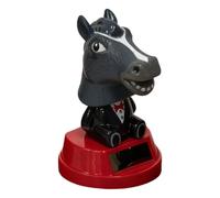 Genérico Car Figurines - Solar-Powered Cute Horse Head Desk Decor | Car Animal Dashboard Wobble Figure | Solar Horse Head Ornament For Truck Sedan Pickup Vehicle SUV Desk Shelf Office Home Party Gift