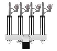 Genérico Car Fishing Rod Holder, Vehicle Pole Storage Rack, Stainless Steel Mount Organizer, Adjustable Space-Saving Hanger, for SUV, Truck, Sedan, Boat, Road Trip Travel and More