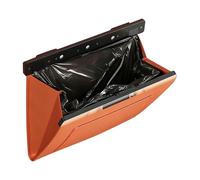 Genérico Car Garbage Bag - PU Leather, 11.02x11.22in Magnetic Closure Backseat Storage Organizer Leakproof | Foldable, For Weekend Outdoor Adventures, City Driving, Vacation, Daily Commuting